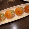 【初めてシリーズ第35弾　赤海老と新生姜のパニプリ@湯島ワイン食堂パパン】