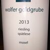 Wolfer Goldgrube Riesling Spatelese Vollenweider 2013