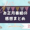 【2021年】お正月に見たテレビ番組の感想をまとめてみました♪
