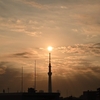 ☀超スカイツリーと太陽