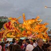 ねぶた祭初日、日立連合のスタート地点に行ってみた。（青森市）