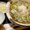 北海道　苫小牧市　香るつけ蕎麦　蕎麦花　/　すだち蕎麦の食べ方を知る