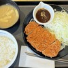 節制中飲食物摂取記録. 味噌ロースかつ定食（ライス小盛）.とんかつ 松のや 八尾店.昼食