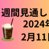 【2024/02/11】週間見通し　日米ともに決算を通過した後はマクロ経済に注目か　米CPIやFRB発言での米金利動向に注目