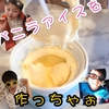 『アイスクリームメーカーでバニラアイス作り♪』