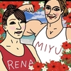 【似顔絵】RENA vs. 山本美憂【RIZIN32】