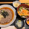 江戸蕎麦 北斎｜両国｜漬けサーモン丼の青セット