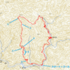 三之公川沿いの林道終点→明神滝→1074ピーク→856ピーク→三之公川沿いの林道終点