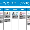 今週のナナニジ(7/18~7/24)