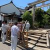 家の氏神さん白山社で週末はお祭りです。　「天王祭」