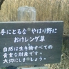 手にとるな　やはり野におけレンゲ草　自然は生き物すべての貴重な財産です。大切にしましょう。