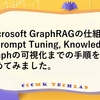 Microsoft GraphRAGの仕組みとPrompt Tuning, Knowledge Graphの可視化までの手順をまとめてみました。