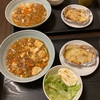 麻婆豆腐、ちくわマヨチーズ、レタス＆ゆで卵　20230704