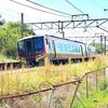 国分駅を通過　特急「うずしお」