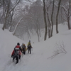 まだまだ雪山。