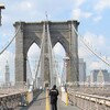 【ニューヨーク】【ロウアーマンハッタン】ブルックリン橋（Brooklyn Bridge）アメリカで最も古い吊り橋
